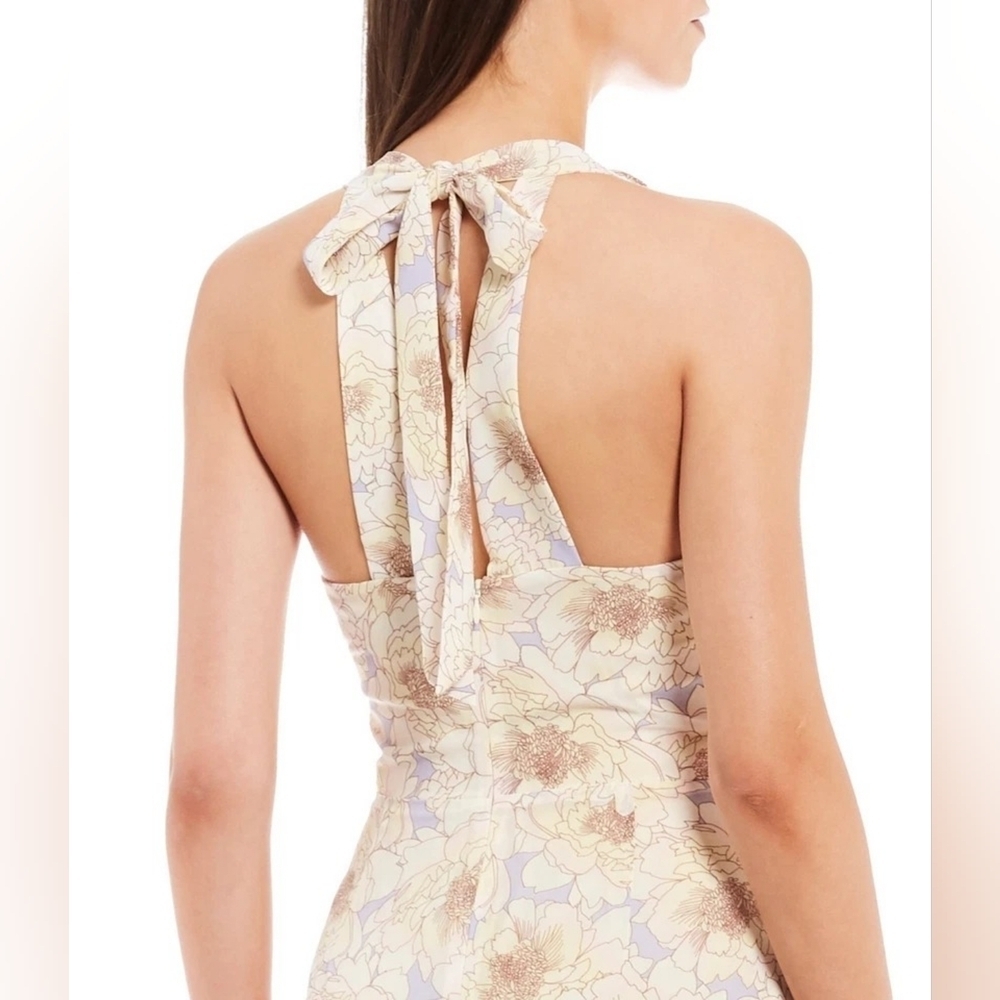 Badgley Mischka “Naty” Hi-Low Floral Halter Gown – Size 14 – NWT - Picture 5 of 9